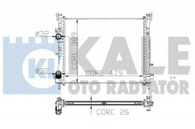 KALE OTO RADYATOR 226500 -  Радиатор, охлаждение двигателя